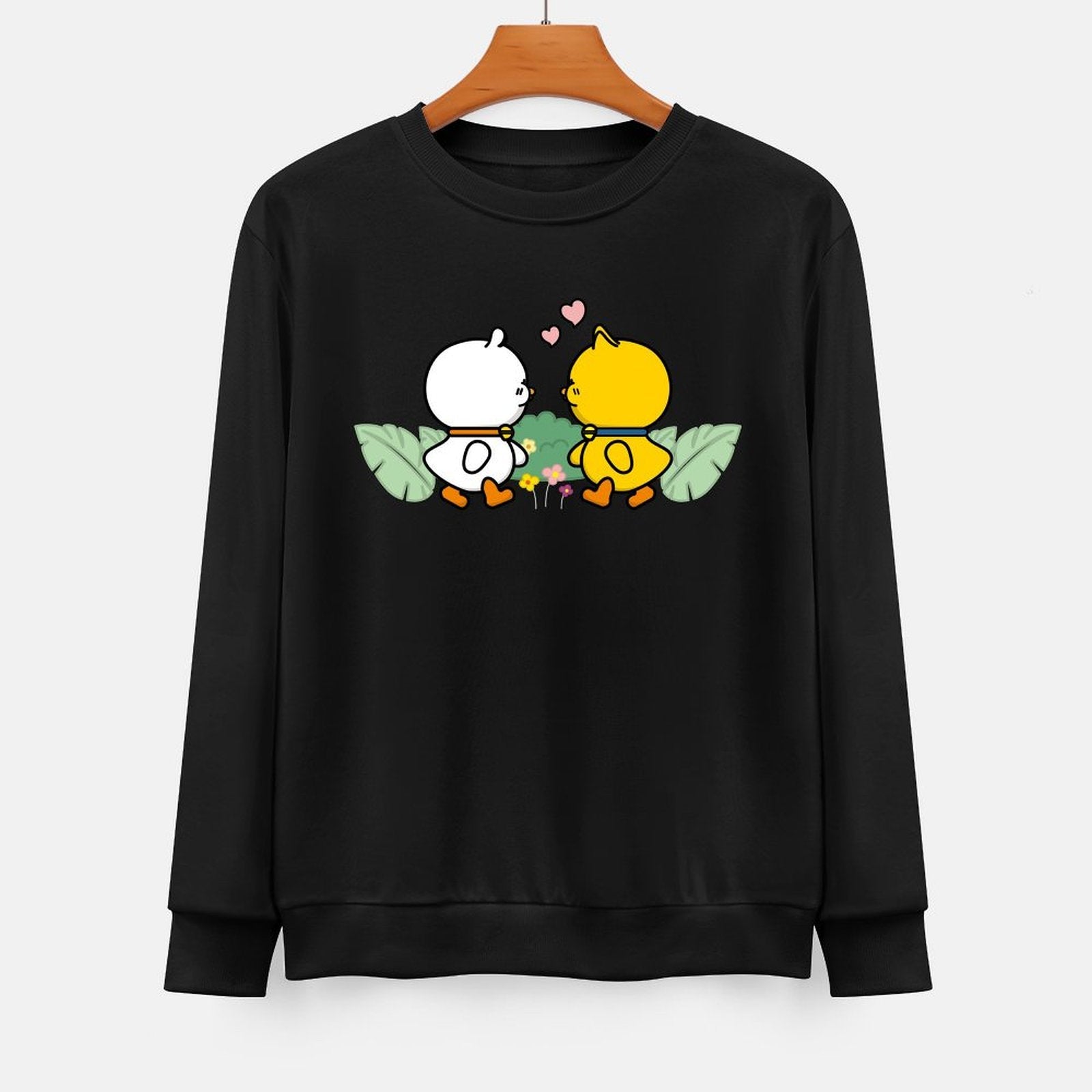 Front Patterned Long Sleeve TopEverydayComfort Plain